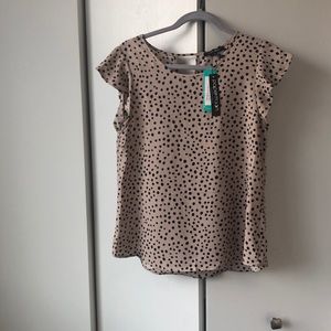 Brand new Black and Tan top by Papermoon